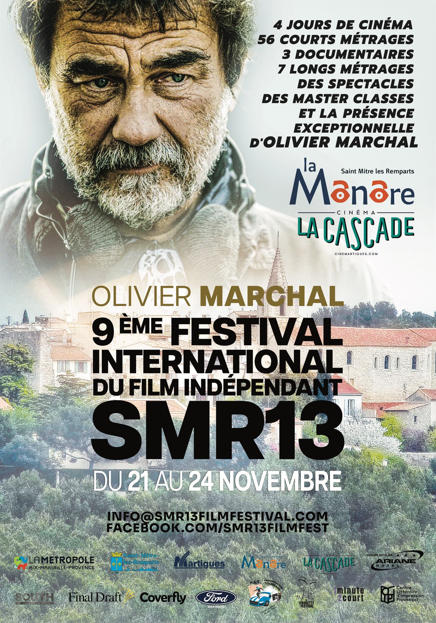 Affiche officielle 9ème Festival SMR13 2024 — Olivier Marchal