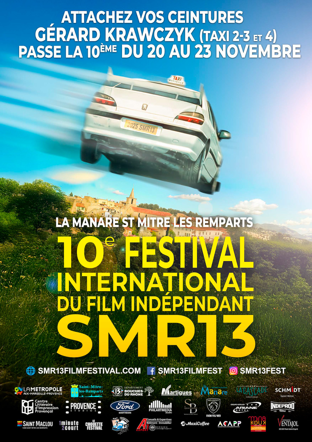 Affiche officielle 10ème Festival SMR13 2025 — Gérard Krawczyk